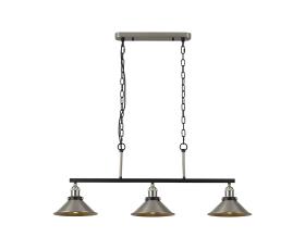 Damien-Satin Nickel Ceiling Lights Deco Linear Fittings